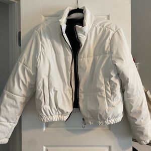 White puffer jacket